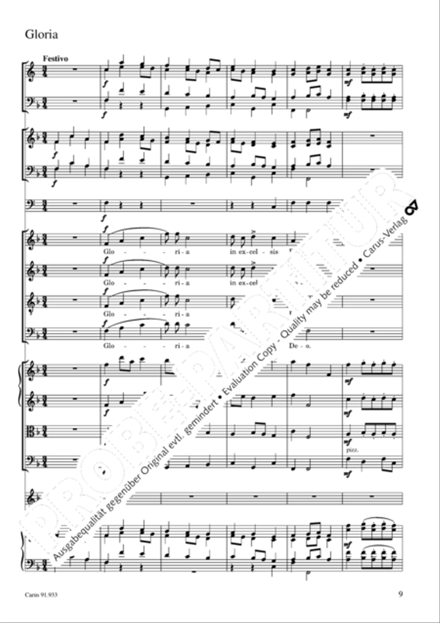 Missa carminum 4-Part scores gallery preview page 12