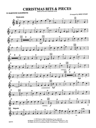 Christmas Bits & Pieces (based on Favorite Traditional Carols): E-flat Baritone Saxophone