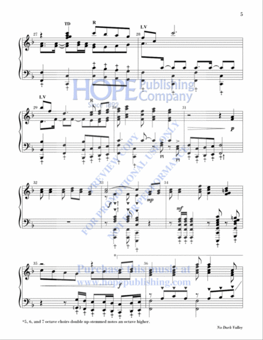 No Dark Valley 5-Octaves scores gallery preview page 6