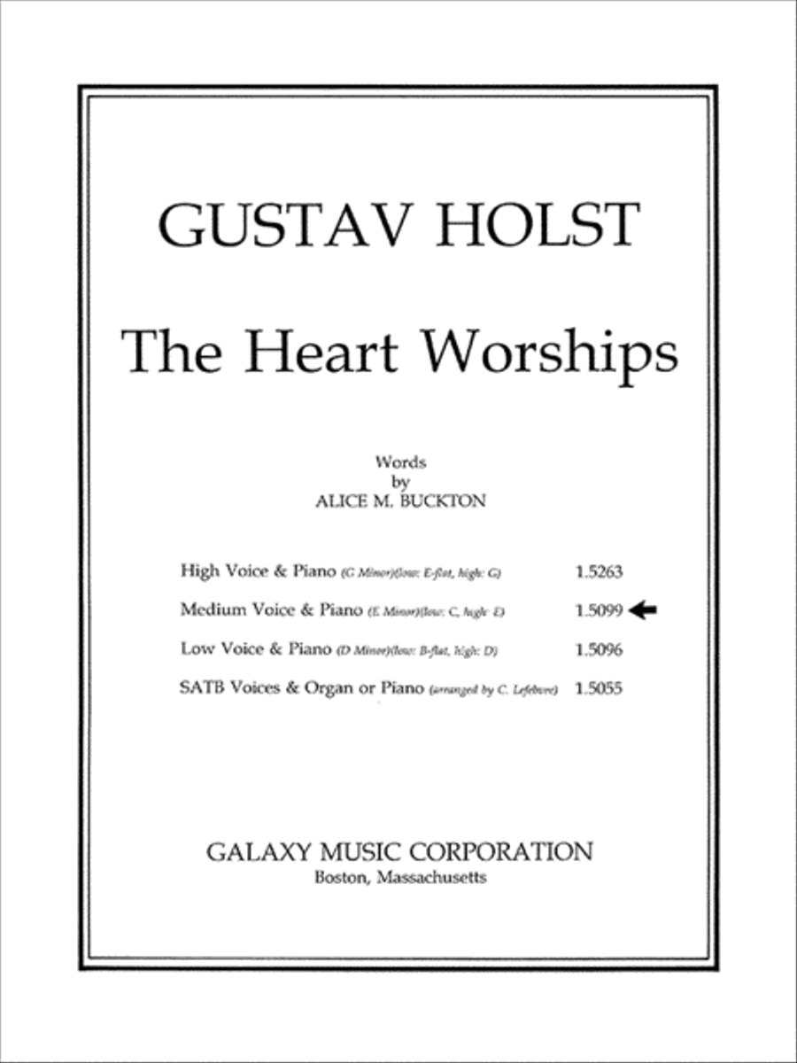 The Heart Worships The Heart Worships Medium Voice scores gallery preview page 1