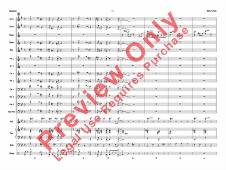 Bernie's Tune Bernie's Tune Jazz Ensemble scores gallery preview page 8