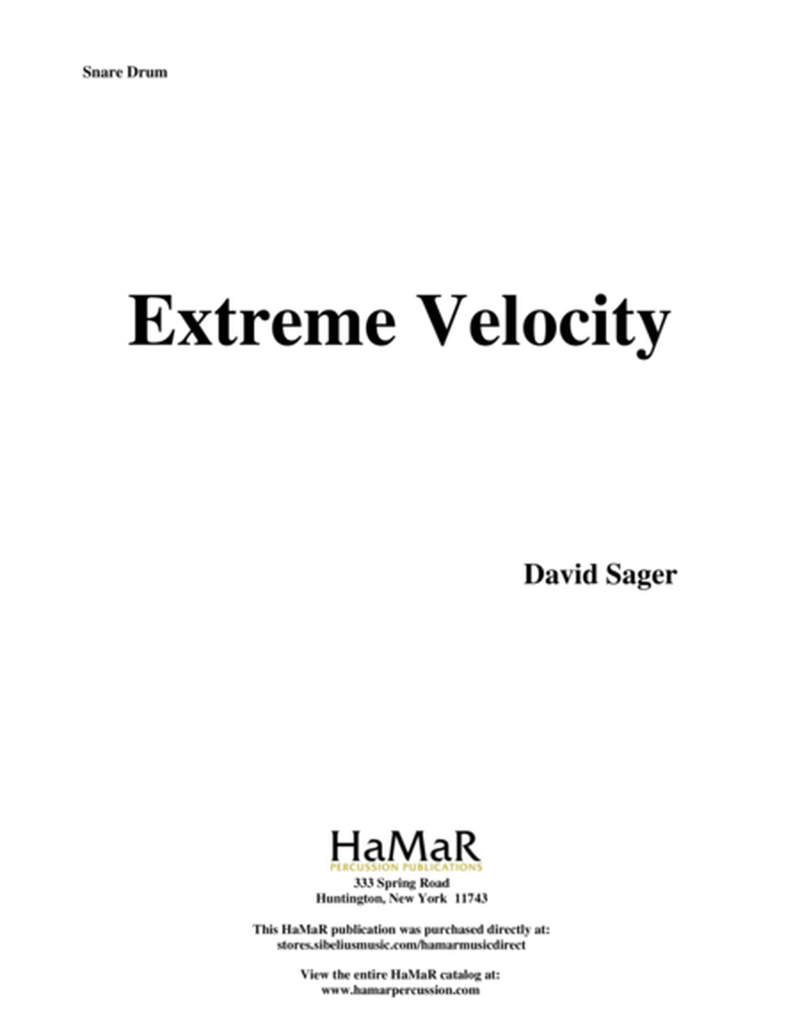 Extreme Velocity