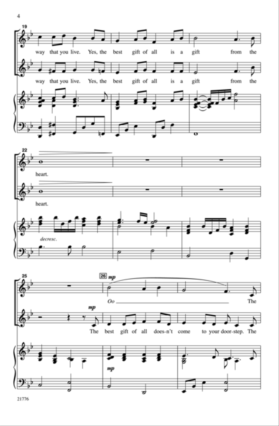 The Best Gift of All 2-Part scores gallery preview page 4