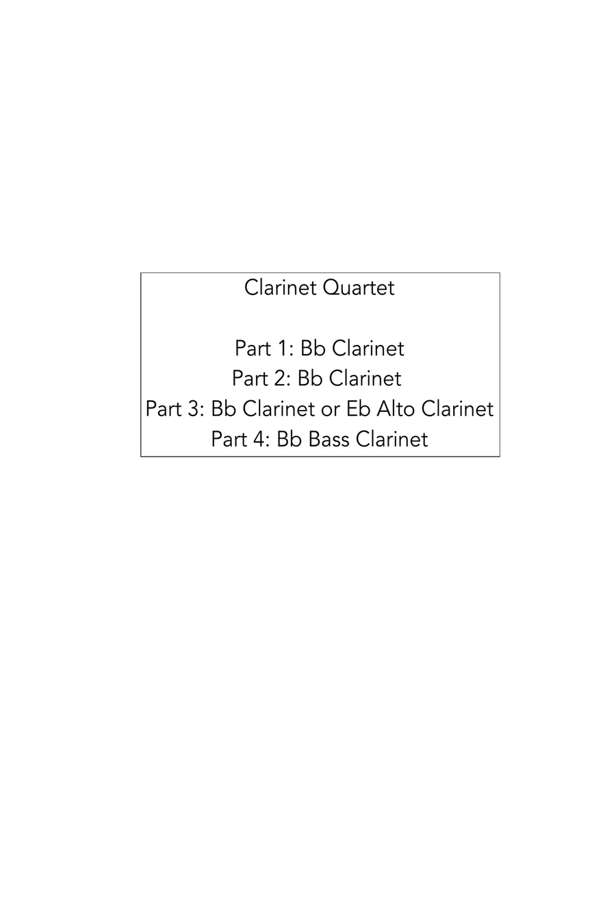 Jazz Carols Collection #6 - Clarinet Quartet (Coventry Carol; What Child Is This?; Silent Night) Clarinet Quartet scores gallery preview page 3