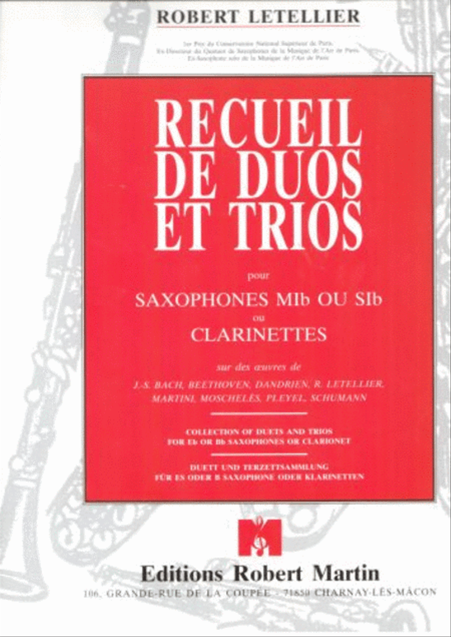 Recueil de duos et trios Saxophone scores gallery preview page 1