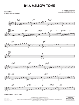 In A Mellow Tone (arr. Mark Taylor) - C Solo Sheet