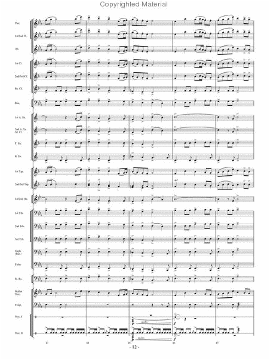 Where Eagles Soar Concert Band scores gallery preview page 11