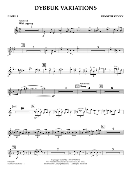 Dybbuk Variations - F Horn 1