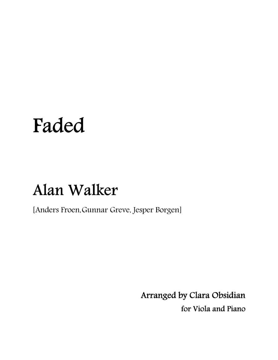 Faded String Duet scores gallery preview page 1