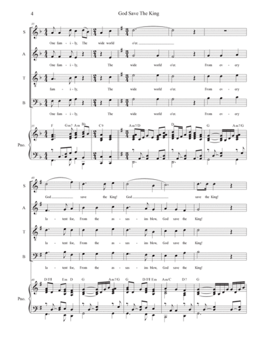 God Save The King (SATB) image number null