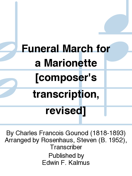 Funeral March for a Marionette [composer's transcription, revised] image number null