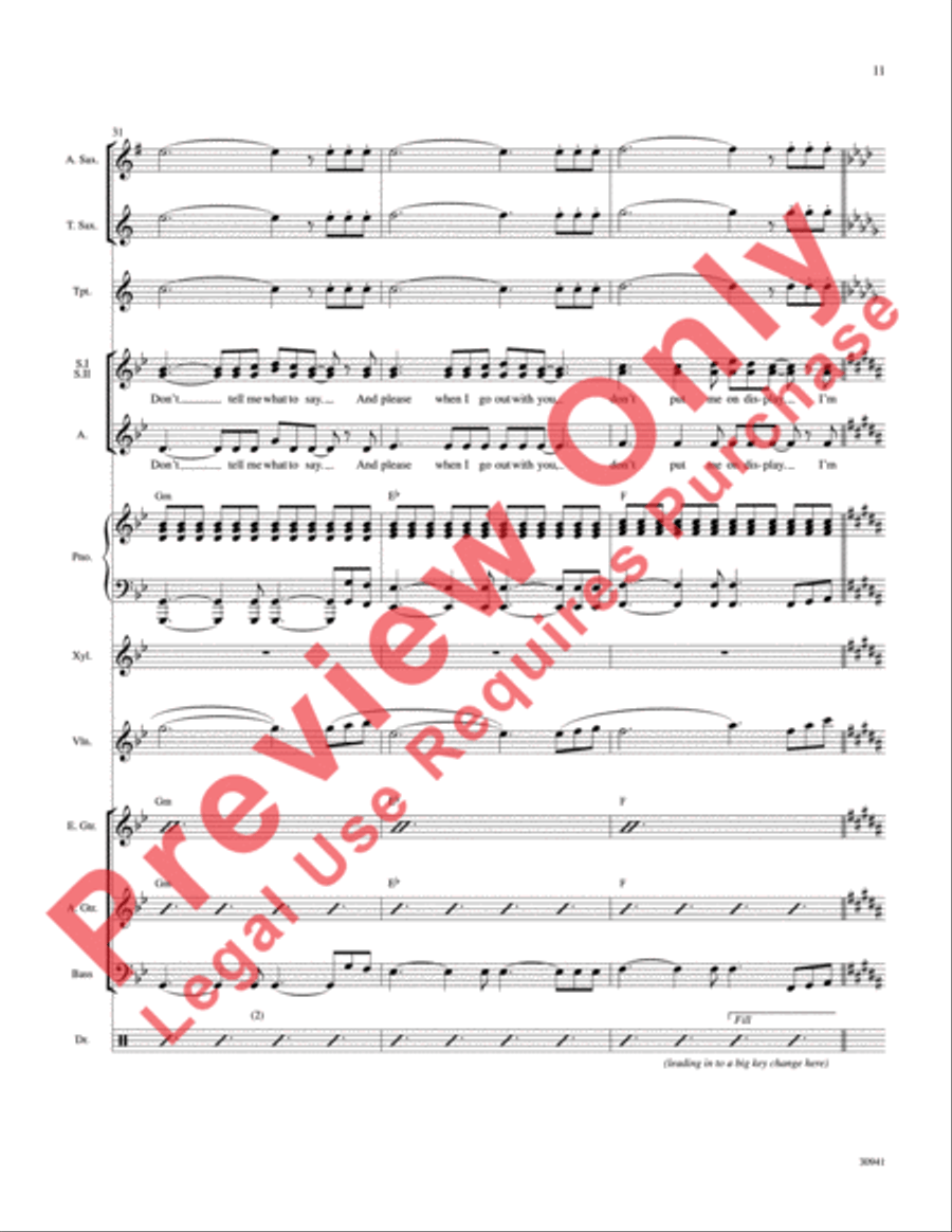 You Don't Own Me Choir scores gallery preview page 12