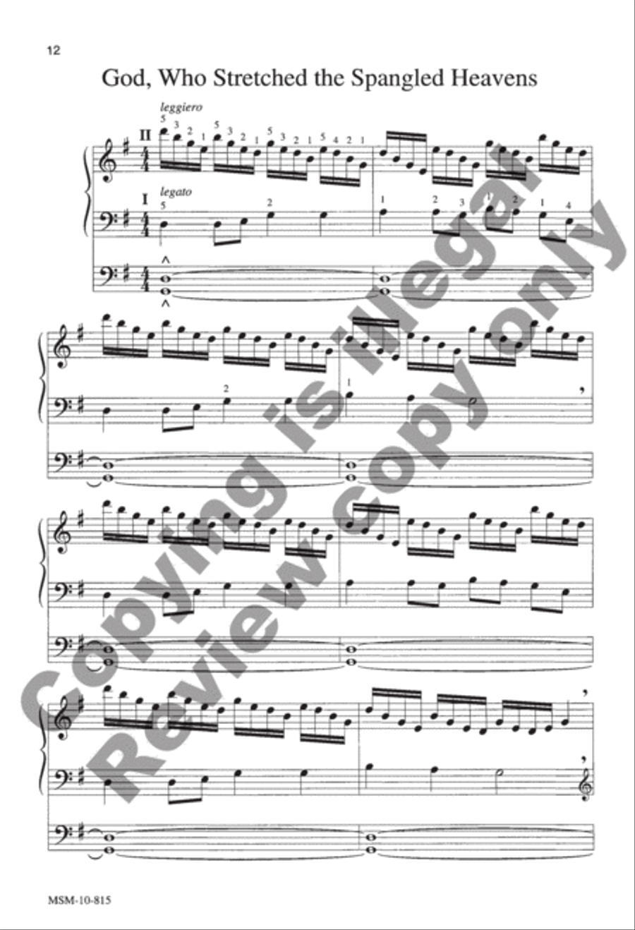 Easy Hymn Settings, General Set 1 Organ scores gallery preview page 7
