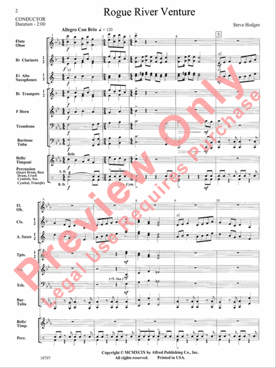 Rogue River Venture Concert Band scores gallery preview page 3