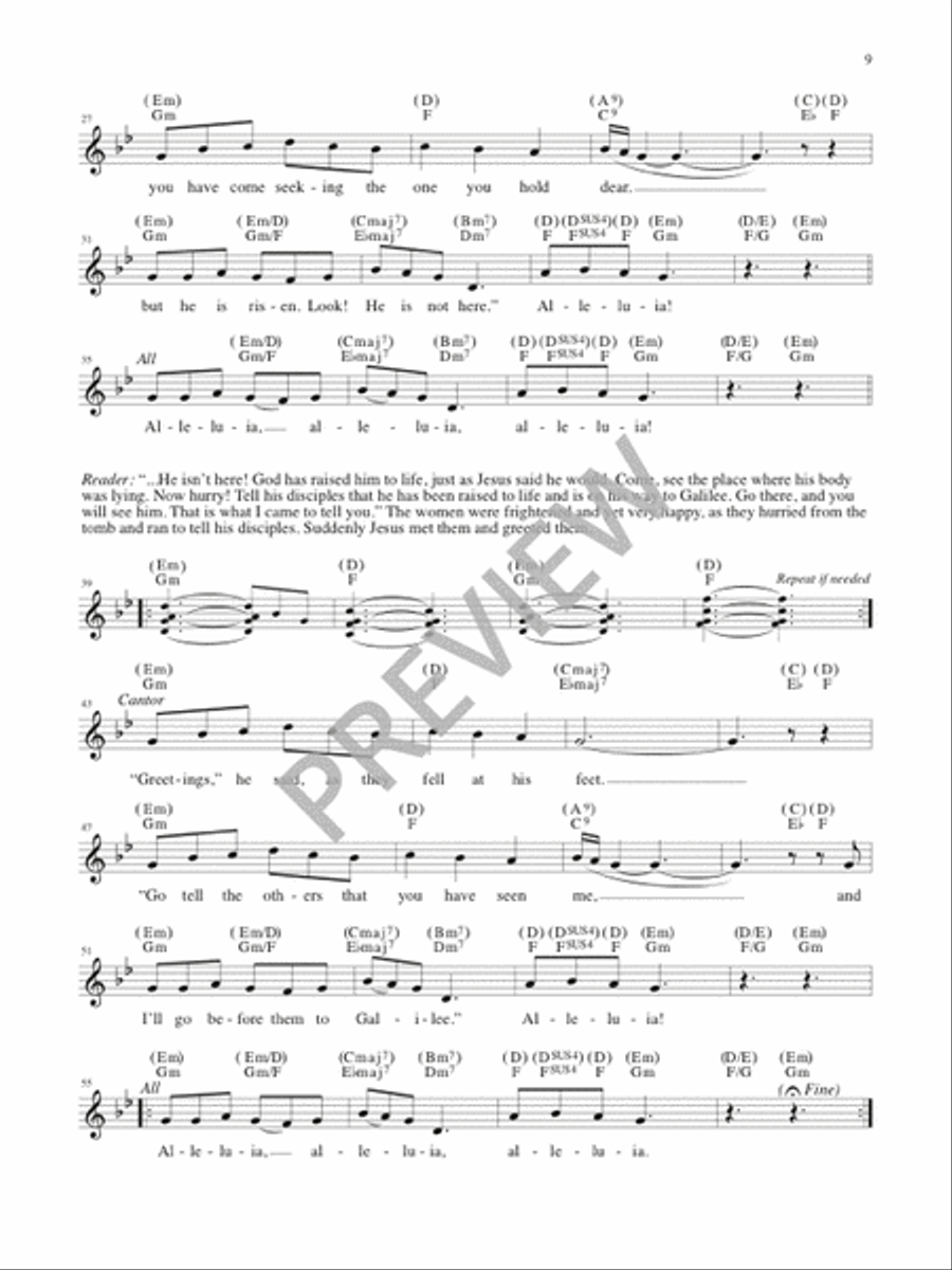 Easter Gospels Easter Gospels Flute scores gallery preview page 8