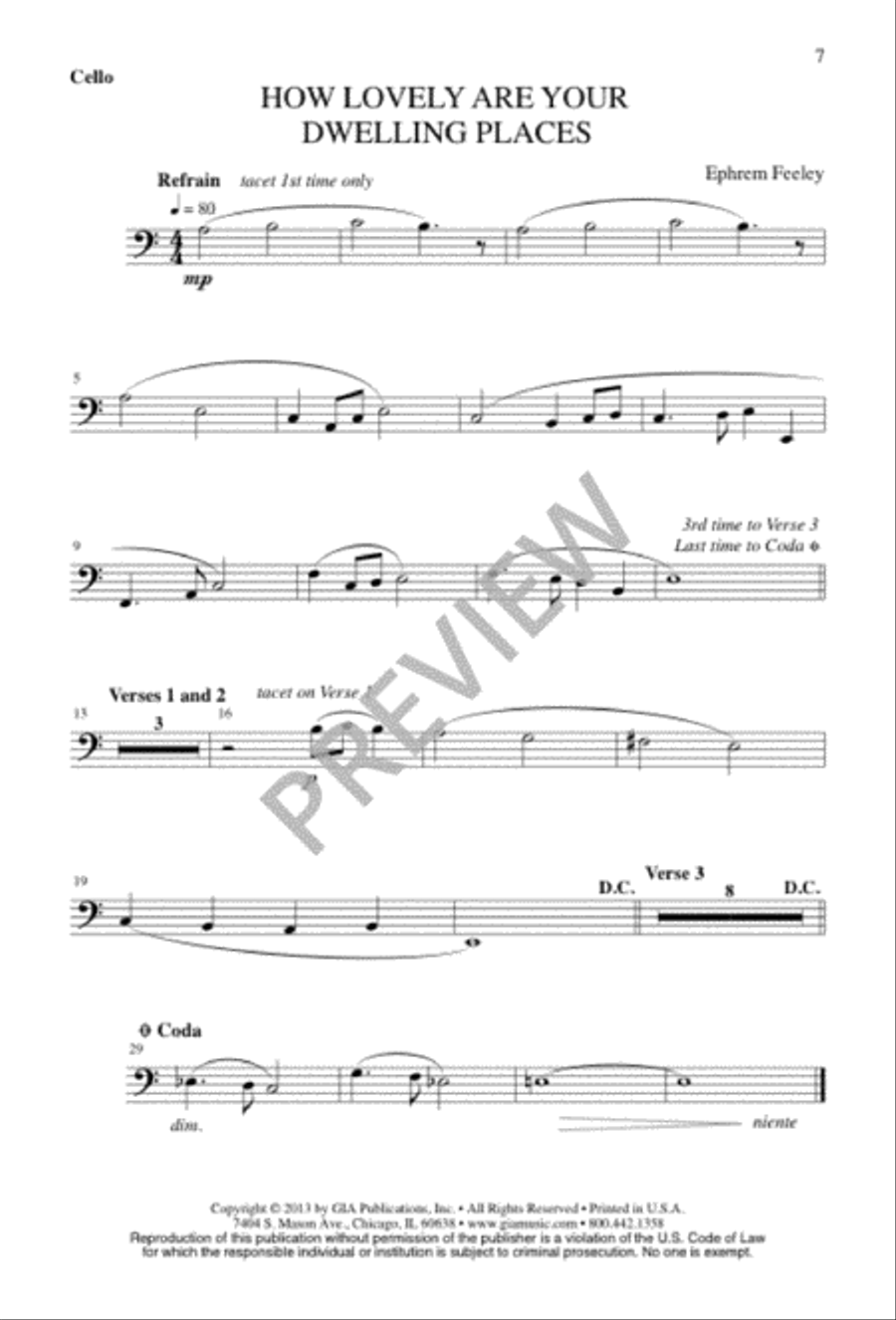 How Lovely Are Your Dwelling Places 4-Part scores gallery preview page 7