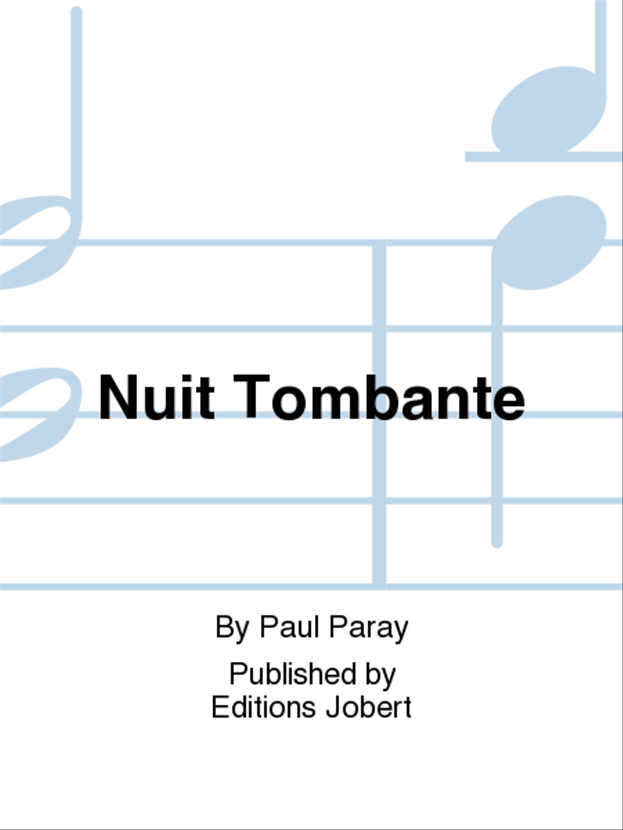 Nuit Tombante Choir scores gallery preview page 1