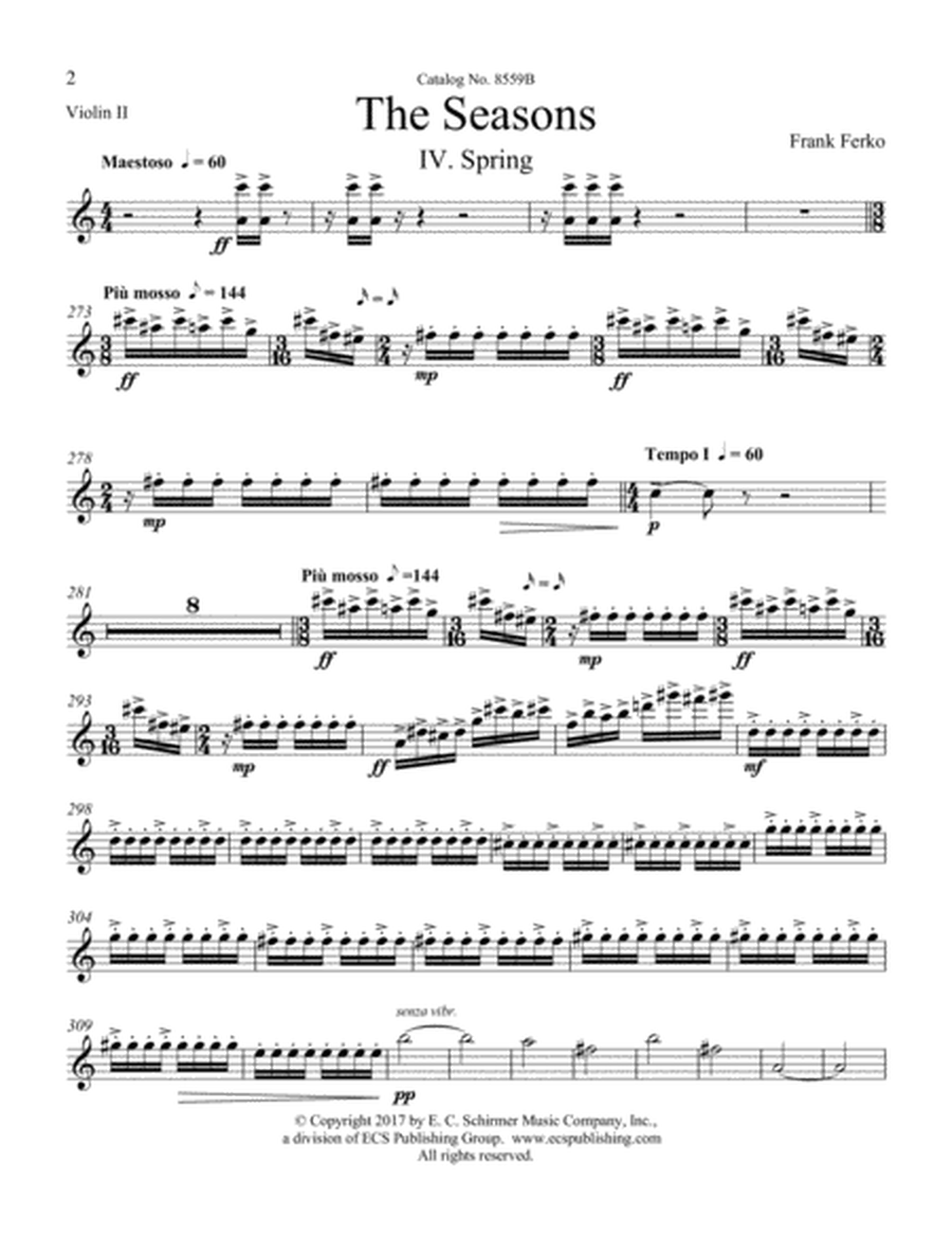 Spring from "The Seasons" (Downloadable String Parts)