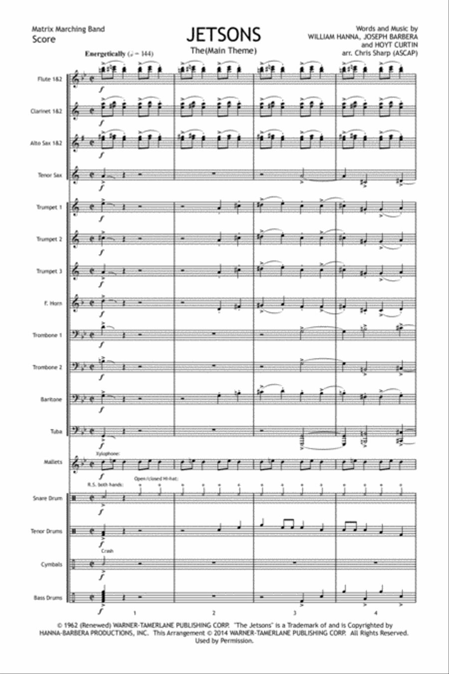 Jetsons Marching Band scores gallery preview page 2