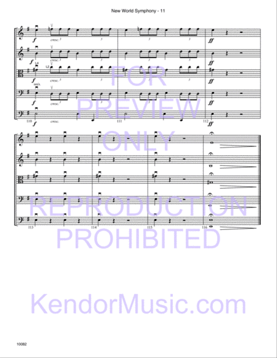 New World Symphony (Symphony No. 9, Mvt. IV) by Antonin