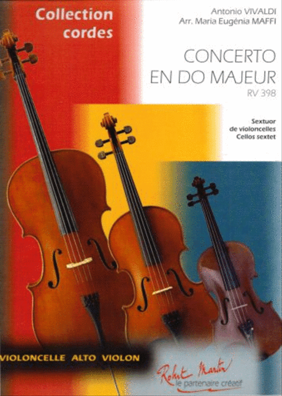 Concerto en do majeur RV 398 pour 6 violoncelles Cello scores gallery preview page 1