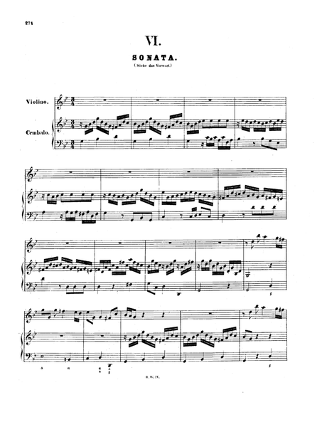 Bach Violin Sonata in G minor, H. 542.5