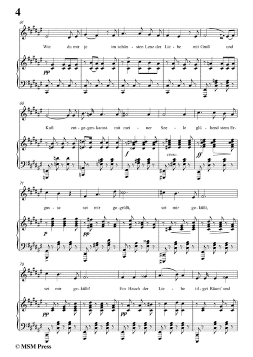 Schubert-Sei mir gegrüsst!,Op.20 No.1,in F sharp Major,for Voice&Piano image number null