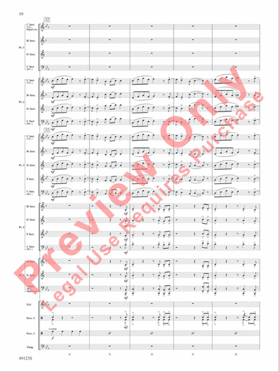 Flamingo Road Concert Band scores gallery preview page 11