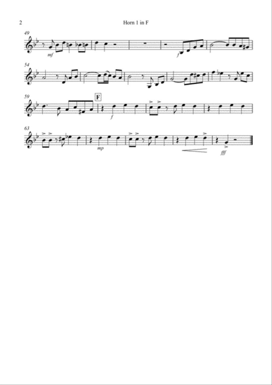 Tasty Tango for Horn Quartet French Horn Quartet scores gallery preview page 6