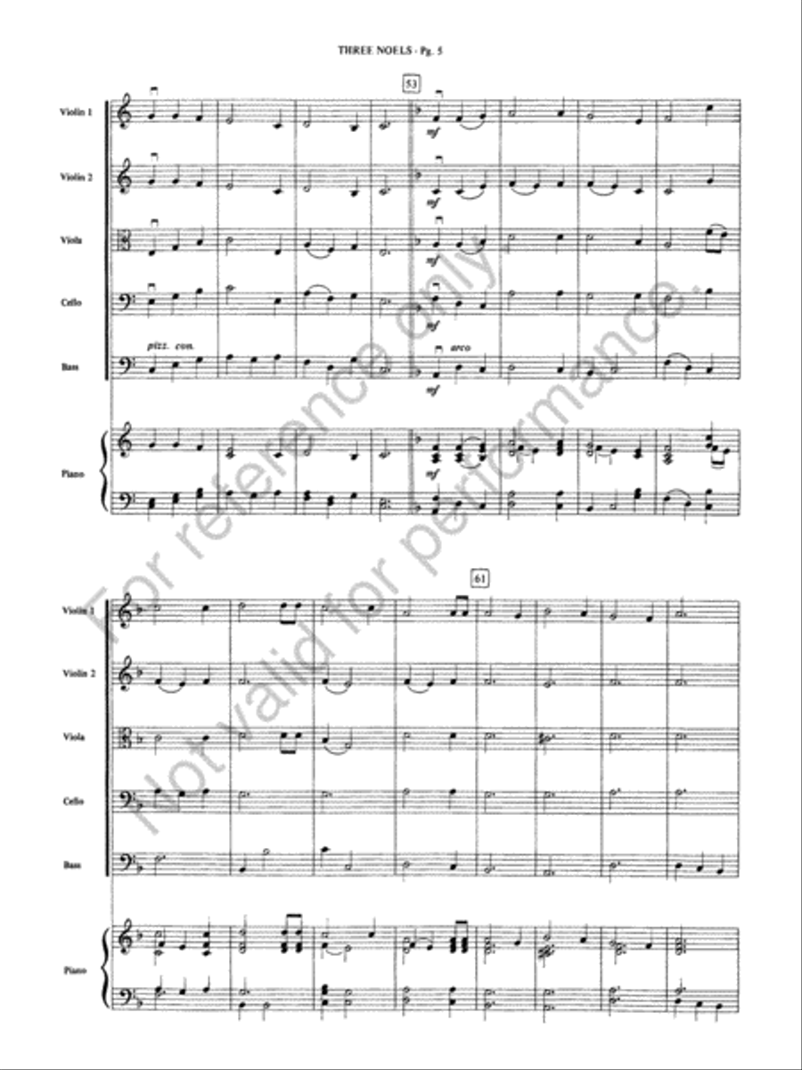 Three Noels String Orchestra scores gallery preview page 6