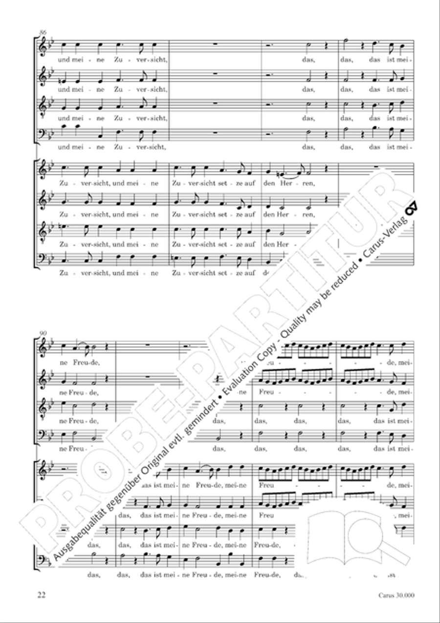J.L. Bach: The complete motets Choir scores gallery preview page 29