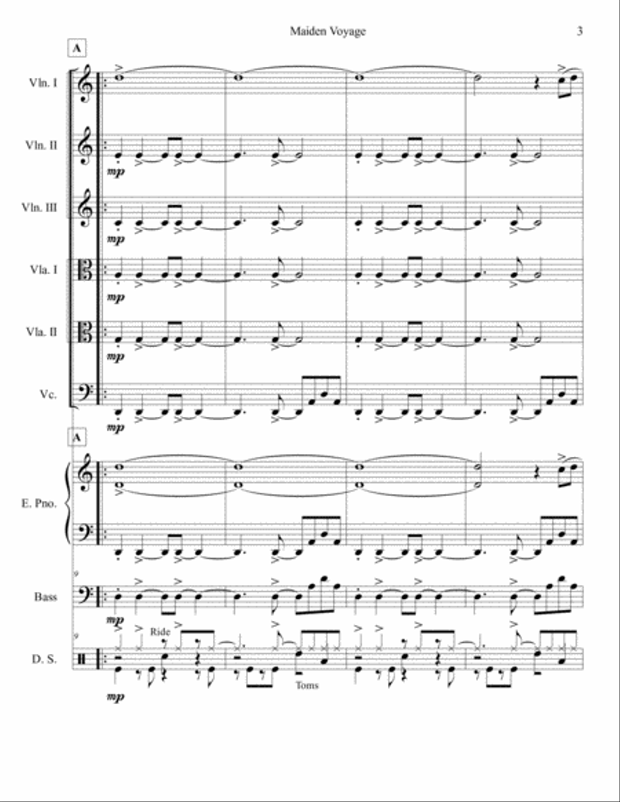 Maiden Voyage Maiden Voyage Set of Parts scores gallery preview page 3