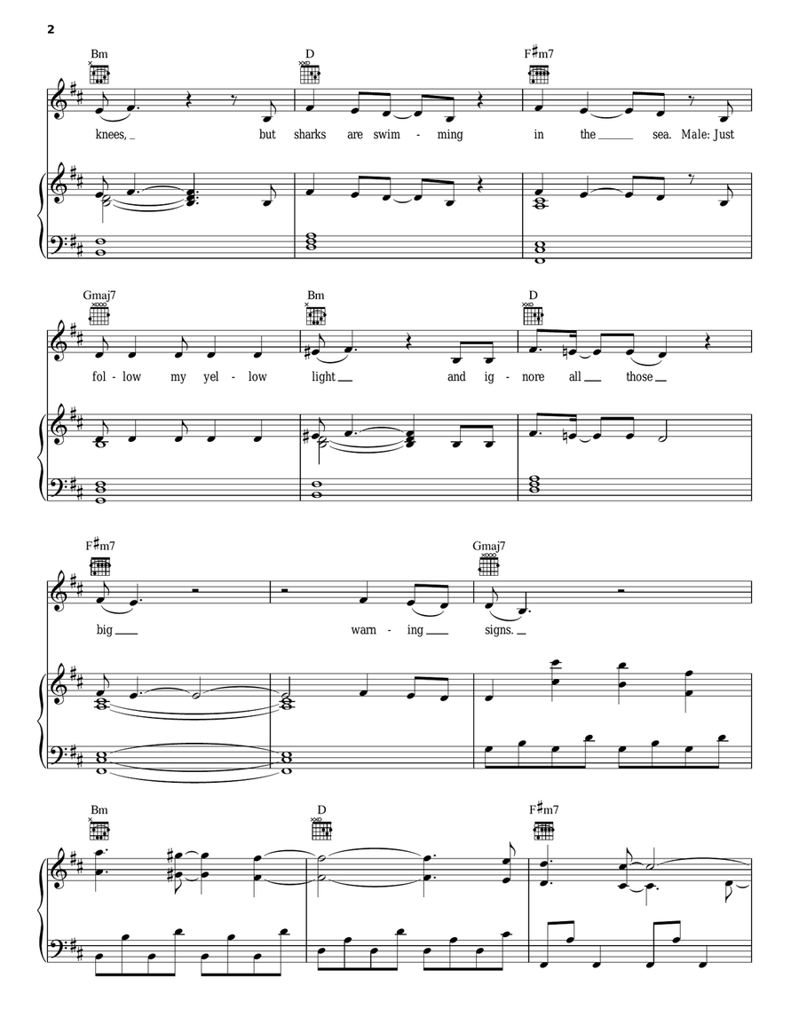 Yellow Light Yellow Light Acoustic Guitar scores gallery preview page 2