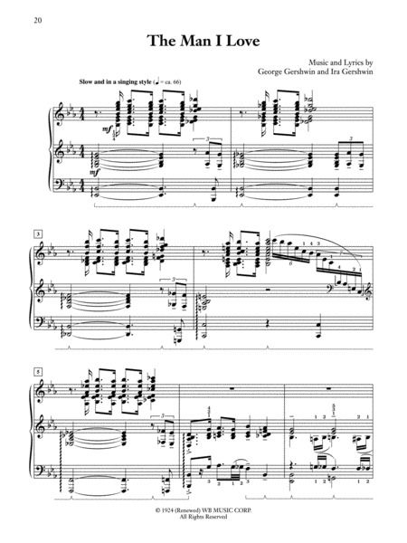 George Gershwin -- Transcriptions for Piano