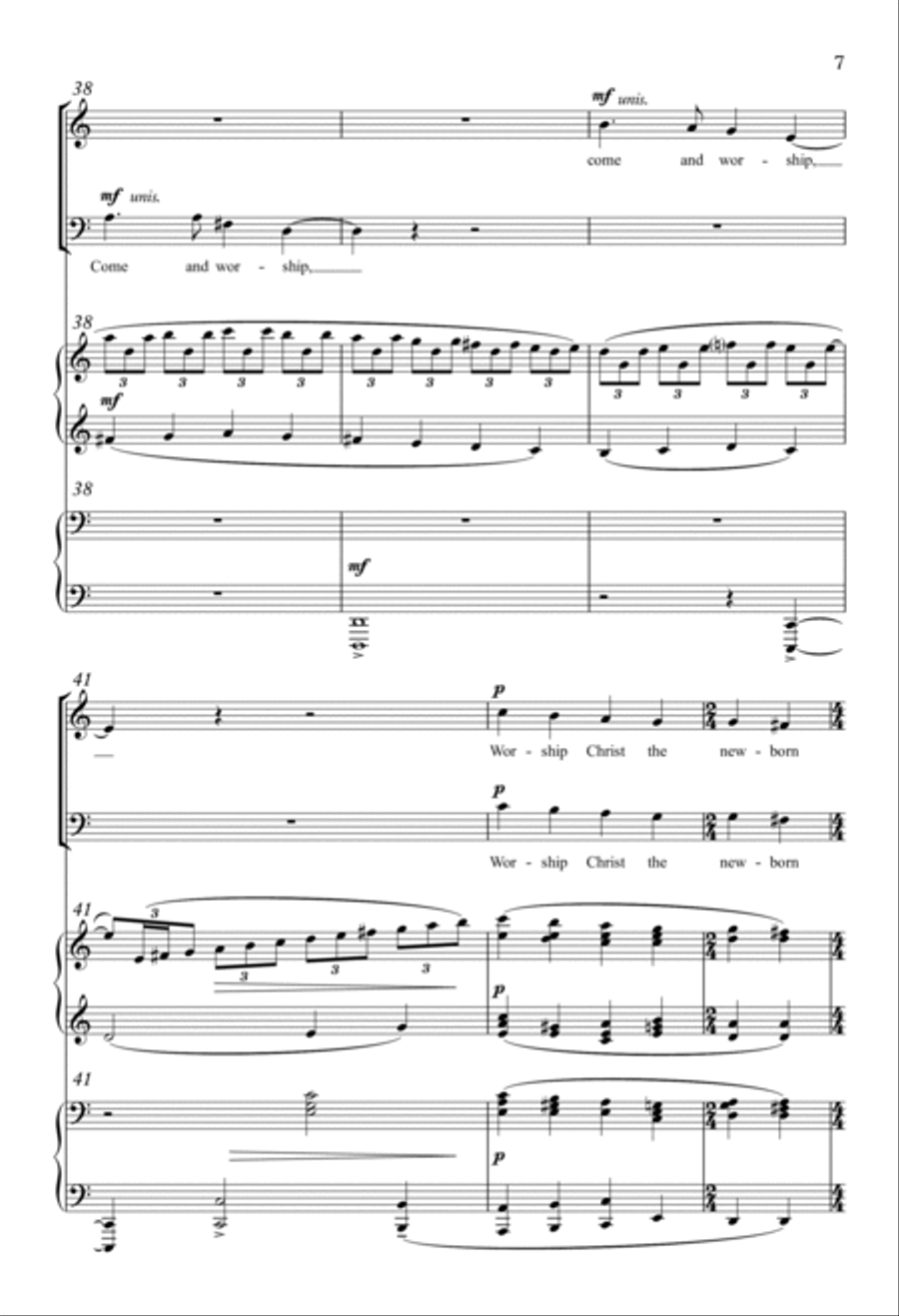 Angels from the Realms of Glory 4-Part scores gallery preview page 6
