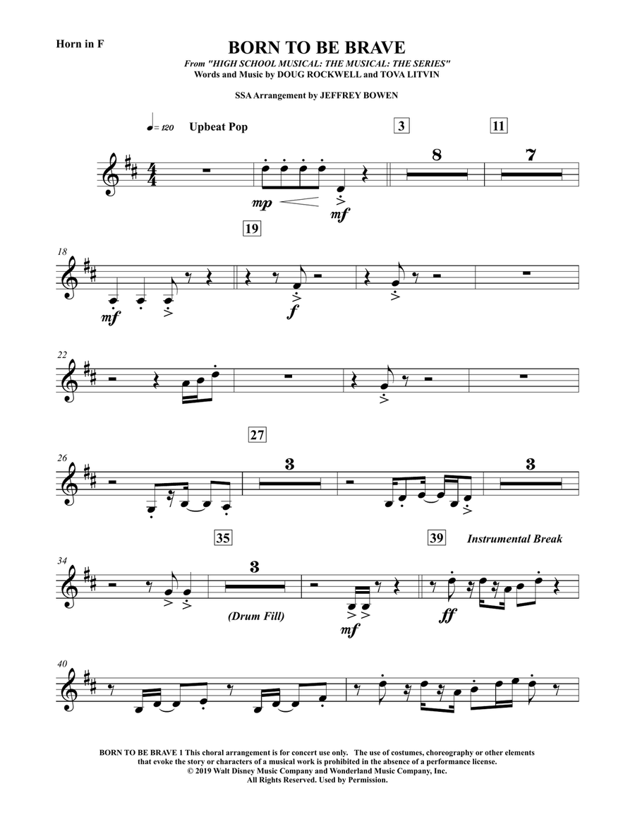 Born To Be Brave Concert Band scores gallery preview page 1