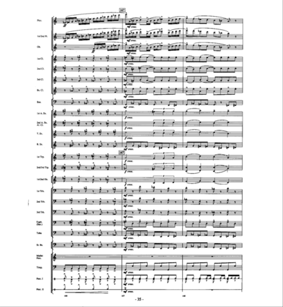 Agua's Whelm Agua's Whelm Concert Band scores gallery preview page 34
