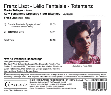 Liszt: Lelio Fantasie & Totentanz