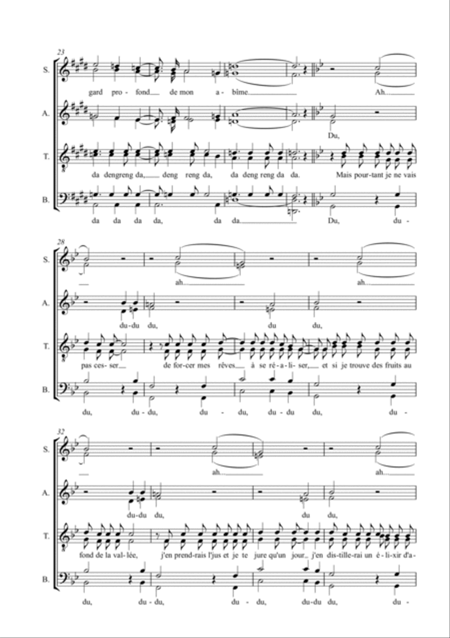 Elixir d'Amour Elixir d'Amour Choir scores gallery preview page 3