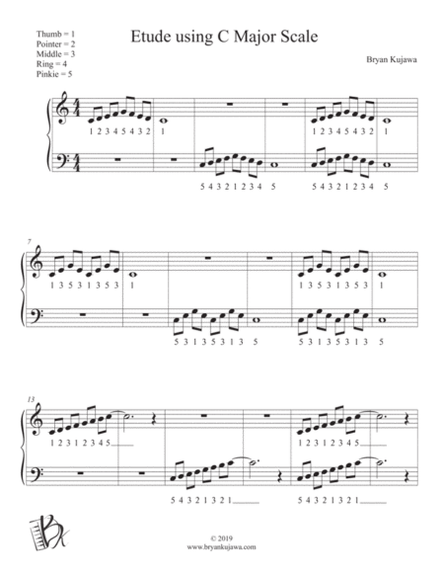 Etude using C Major Scale image number null