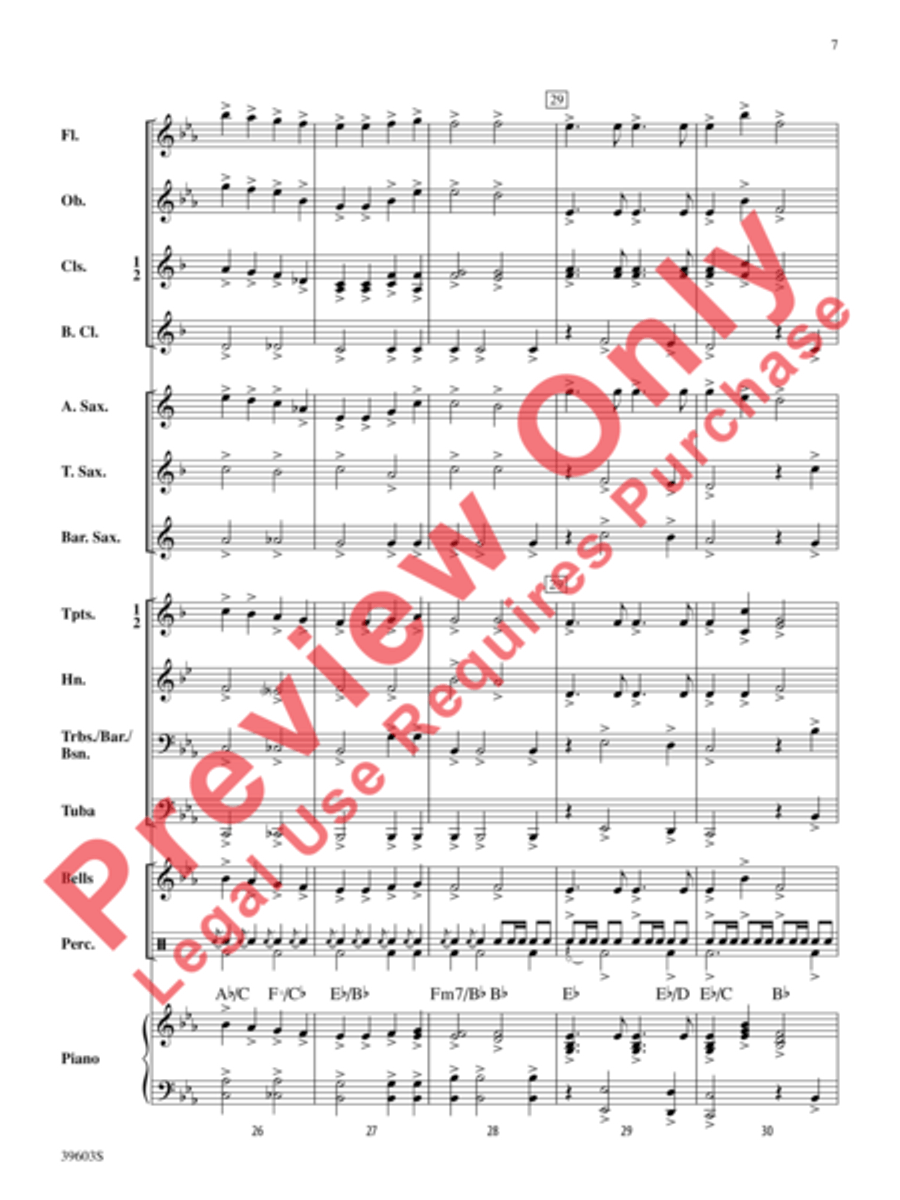 Ode to Joy Concert Band scores gallery preview page 8