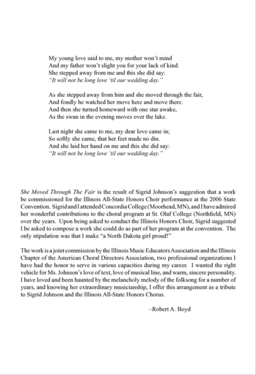 She Moved Through The Fair 4-Part scores gallery preview page 2