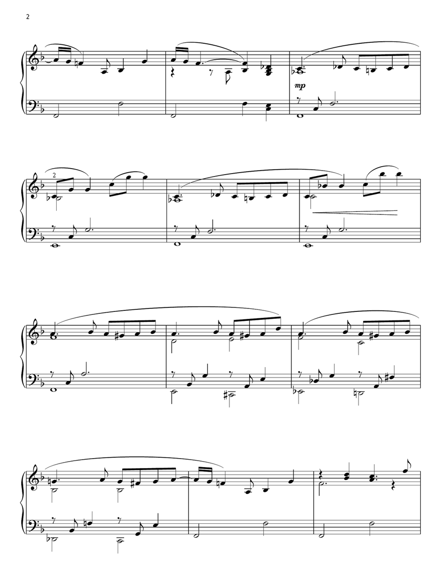Ben Piano Solo scores gallery preview page 2
