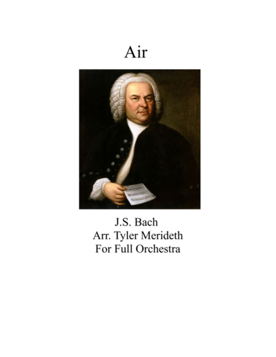 Air from Second Movement of Orchestral Suite No. 3 BWV 1068 Full Orchestra scores gallery preview page 1