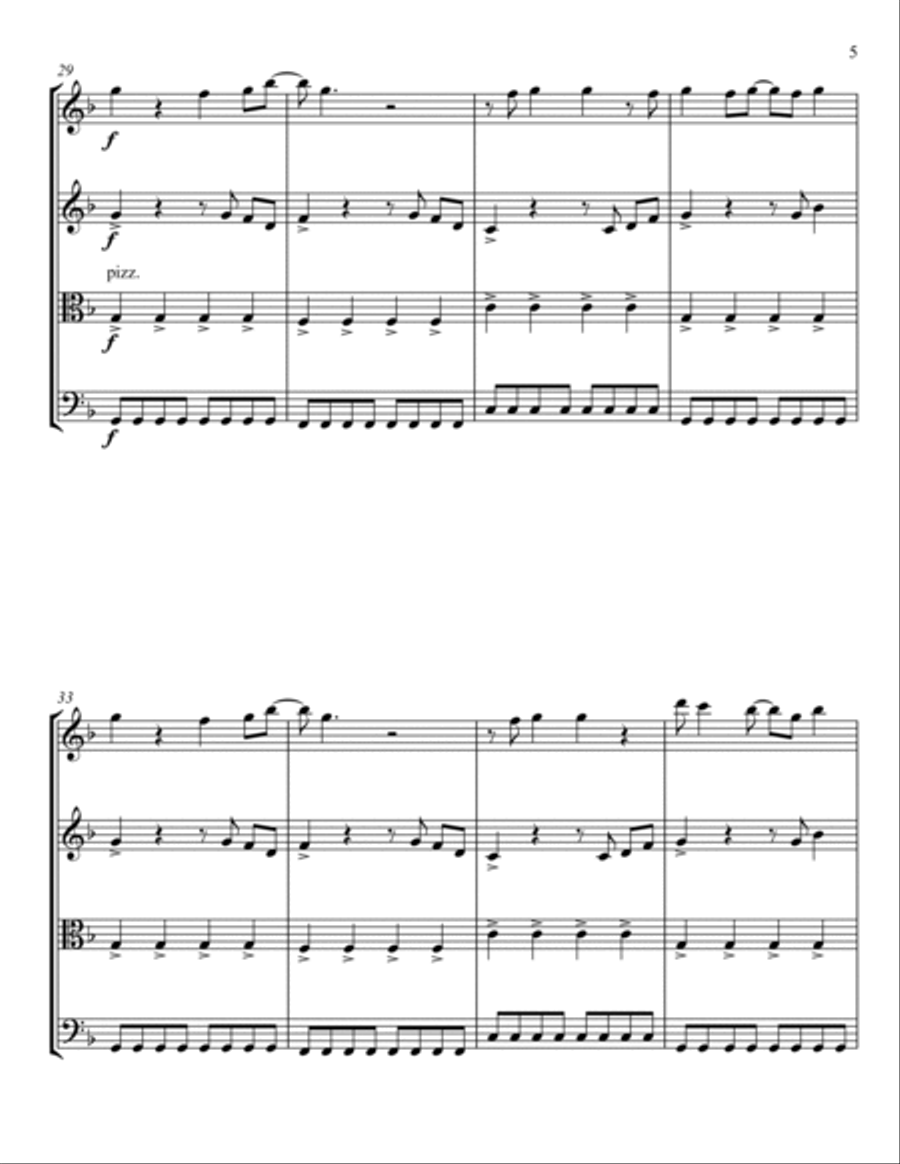 Gold On The Ceiling Gold On The Ceiling String Quartet scores gallery preview page 5