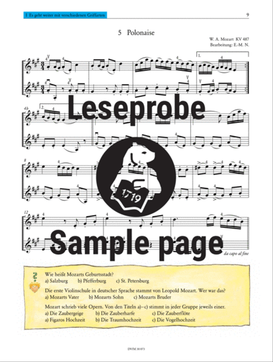 Geigenschule Violin Solo scores gallery preview page 5