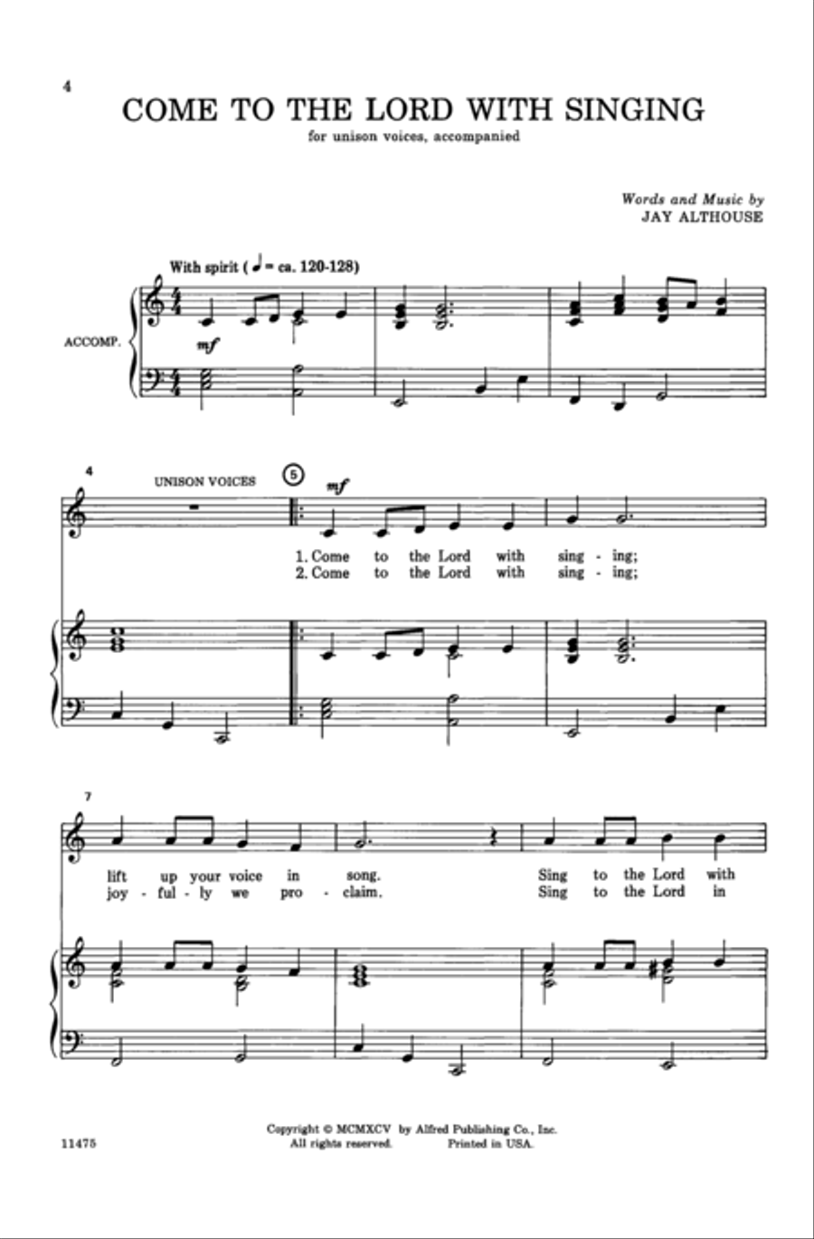 Come to the Lord with Singing Choir scores gallery preview page 8