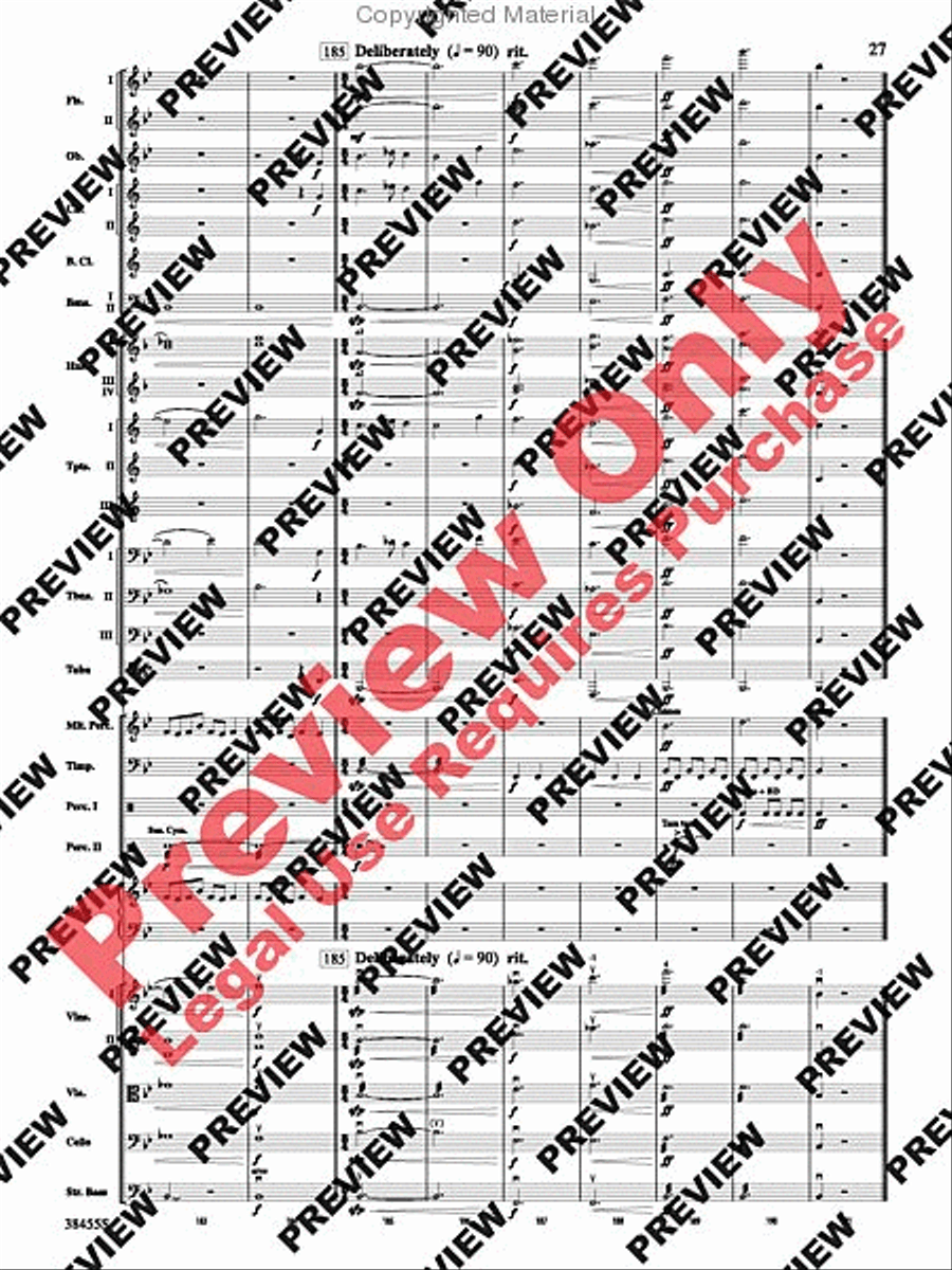 Harry Potter and the Deathly Hallows, Part 2, Suite from Full Orchestra scores gallery preview page 28