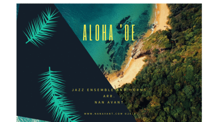 Aloha 'Oe for Jazz Ensemble and Horns, a bossa nova. image number null