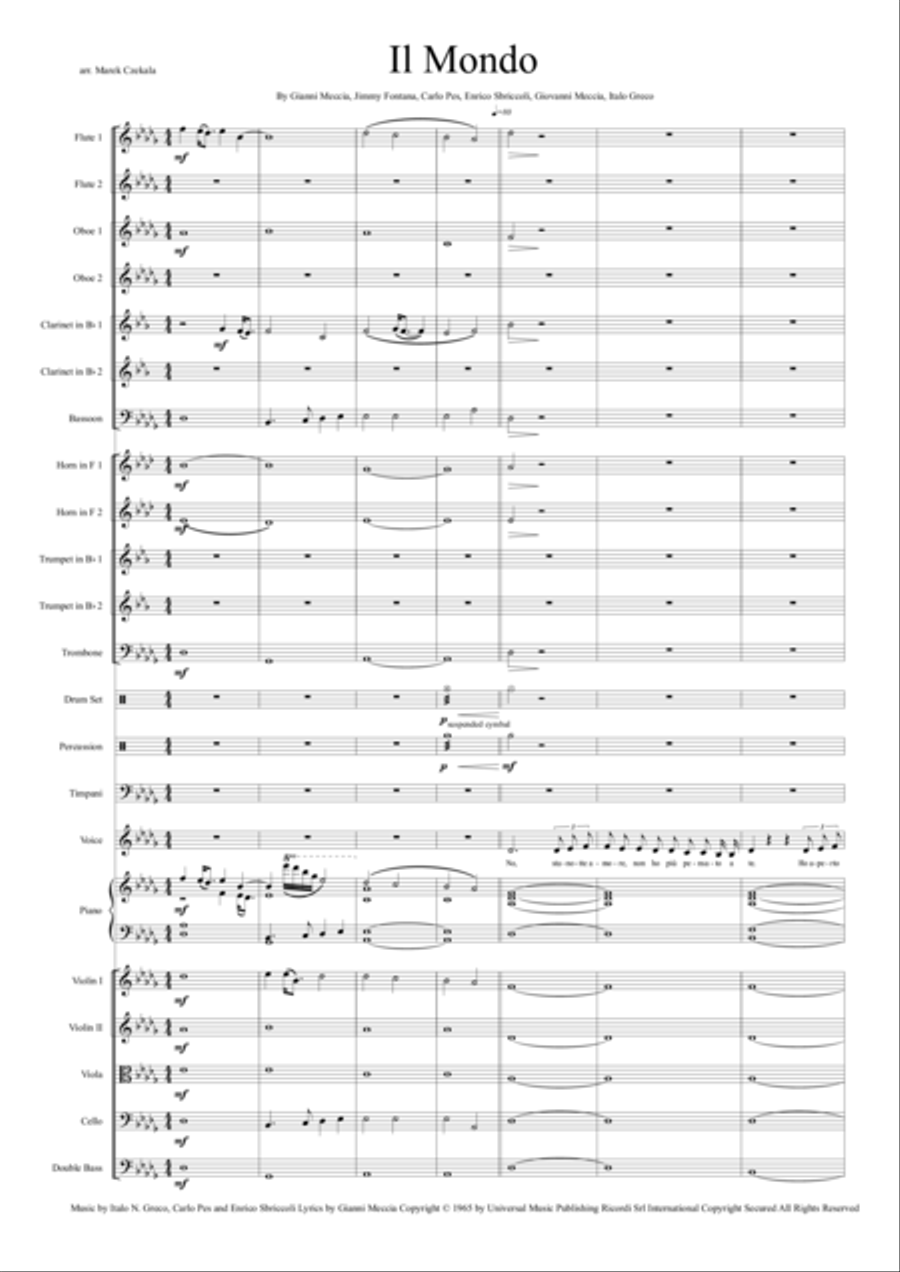 Il Mondo Full Orchestra scores gallery preview page 2